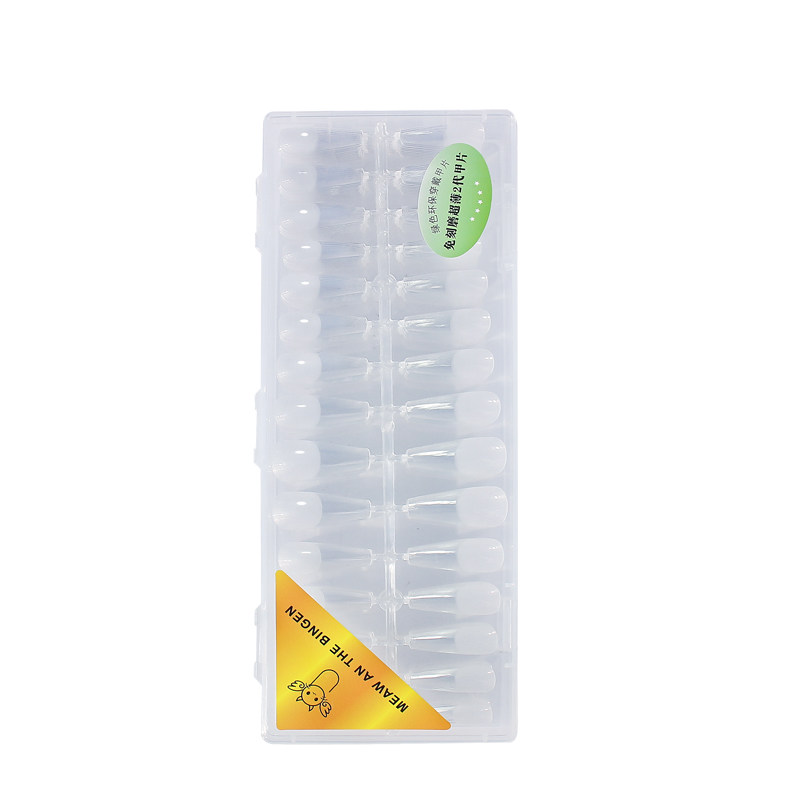 短款美甲甲片超薄无痕免打磨全半贴透明梯形假指甲贴片美甲店专用,淘宝优惠券,粉丝福利购,淘宝优惠卷