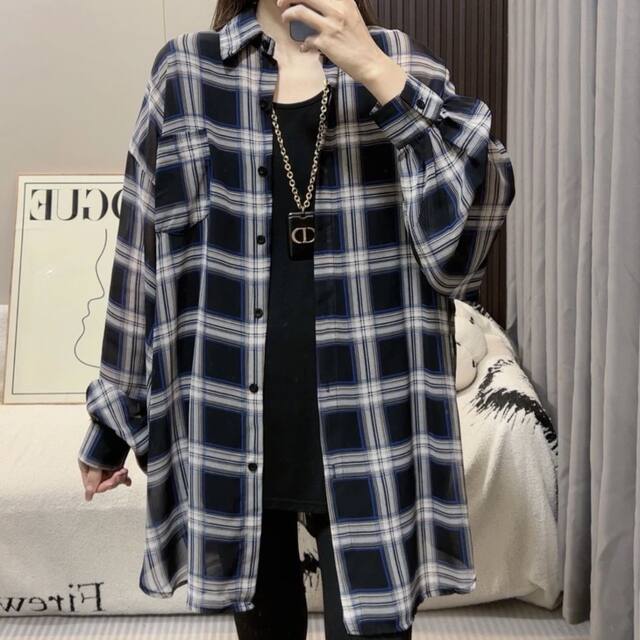 Starry Sky Flash Plaid Sunscreen 0085# ເສື້ອຍືດແຂນຍາວລະດູຮ້ອນ ເສື້ອຢືດເຄື່ອງປັບອາກາດແບບສະບາຍໆ ເສື້ອຍືດຍາວກາງ