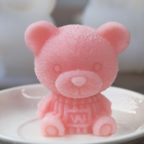 Hot pot Small Bear Ice Ice Ice Making Mold Coffee Whisky Frozen Ice Cubes Mousse Cake Mold Food Grade Silicone Gel Commercial