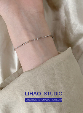 简约高级感极细手链女钛钢不掉色