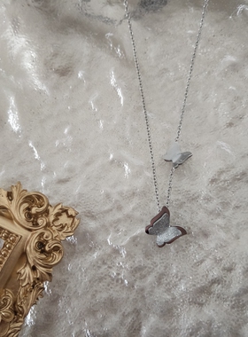 lihao蝴蝶嘻哈ins项链女土酷蹦迪