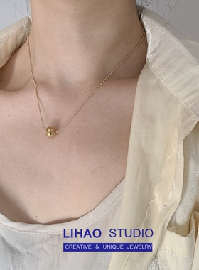 lihao复古圆珠子项链INS潮欧美