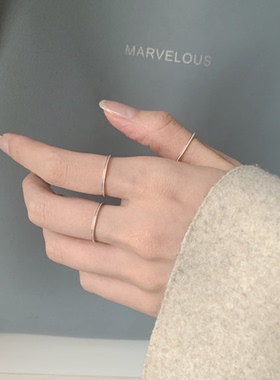 轻奢法式白色ins潮风关节尾戒