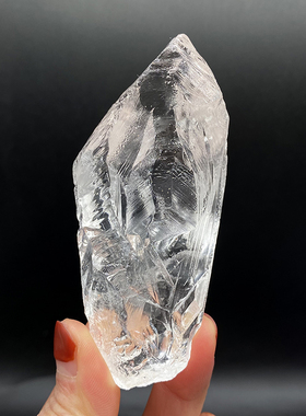 喜玛拉雅原石矿标天然白水晶