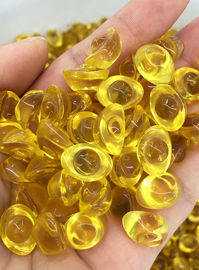 厂家直销七彩黄水晶琉璃小元宝家居客厅招财进宝装聚宝盆装饰摆件