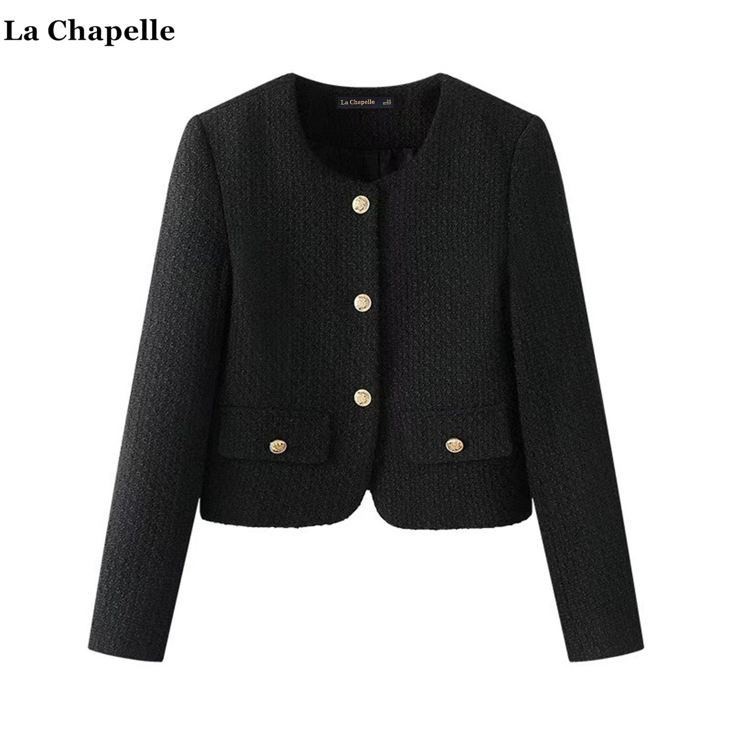 拉夏贝尔/La Chapelle法式小香风外套女秋冬新款名媛气质夹克上衣,淘宝优惠券,粉丝福利购,淘宝优惠卷