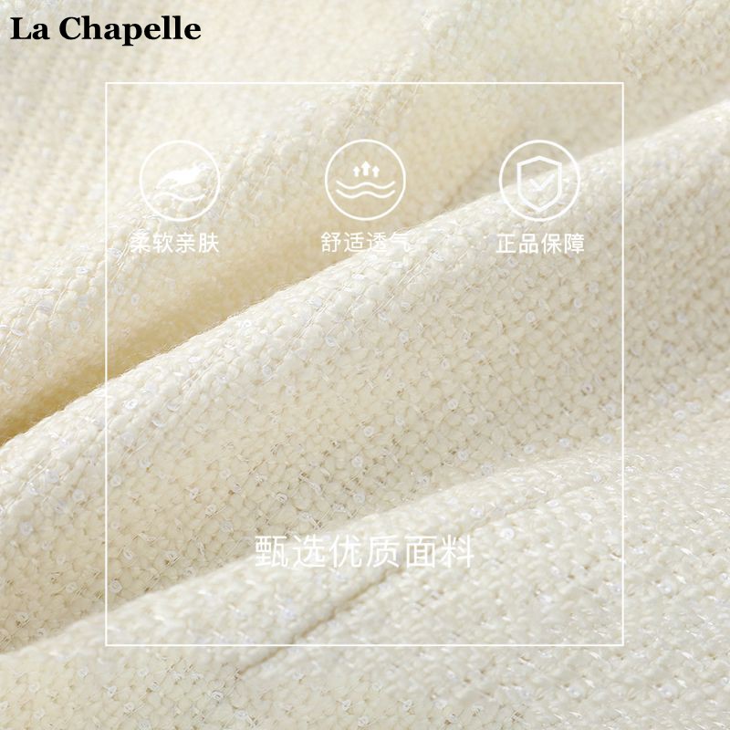 拉夏贝尔/La Chapelle秋冬新款高级感气质名媛小香风短外套女上衣