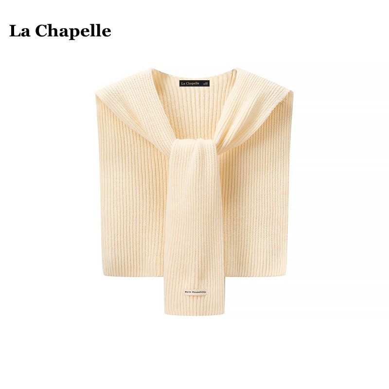 拉夏贝尔/La Chapelle安可拉红针织小披肩外搭女秋冬护肩围巾坎肩,淘宝优惠券,粉丝福利购,淘宝优惠卷