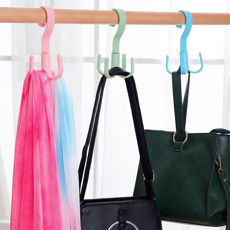可旋转四爪挂钩衣柜多功能包包挂包神器四角帽子收纳架多爪置物架,淘宝优惠券,粉丝福利购,淘宝优惠卷