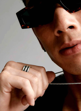 VANTICHI原创纯银龙鳞复古戒指