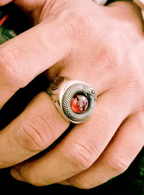 VANTICHI轻奢个性纯银男戒指