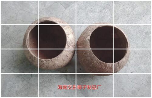 椰子壳老椰壳窝开口9粗面幼儿园学校创意diy灯具工艺品装饰品材料 - 图3