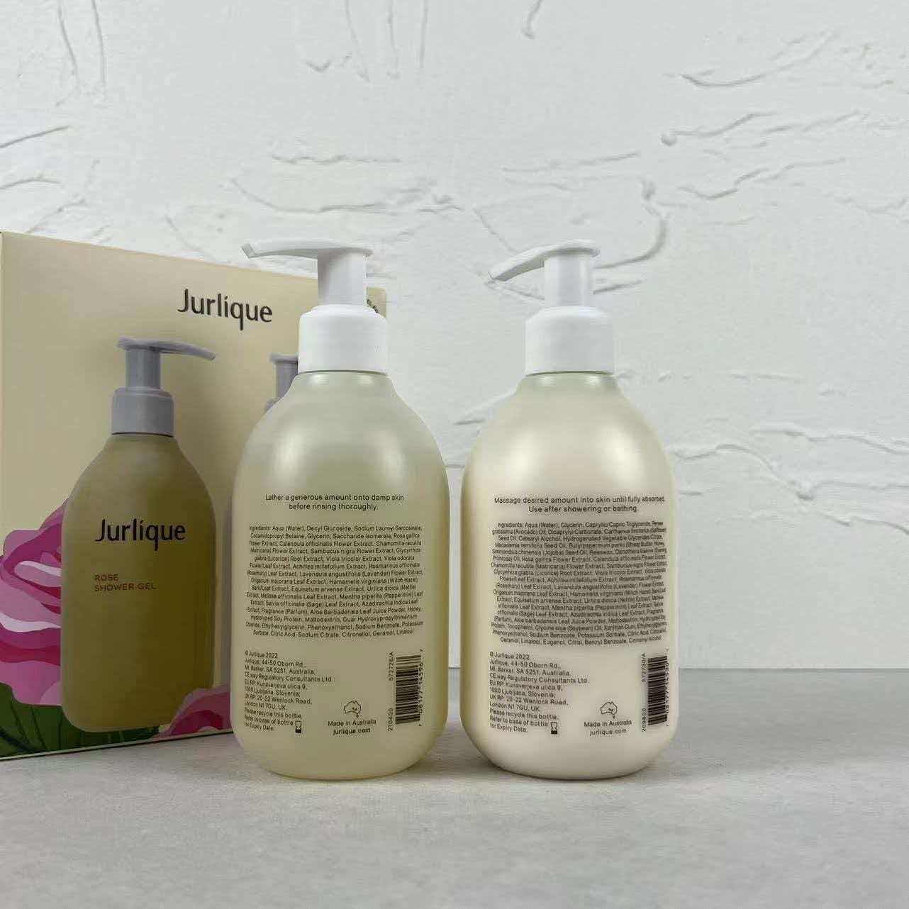Jurlique茱莉蔻玫瑰柔肤身体护理套装盒沐浴露300ml+身体乳300ml,淘宝优惠券,粉丝福利购,淘宝优惠卷