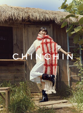 CHINCHIN马海毛拼色设计围巾