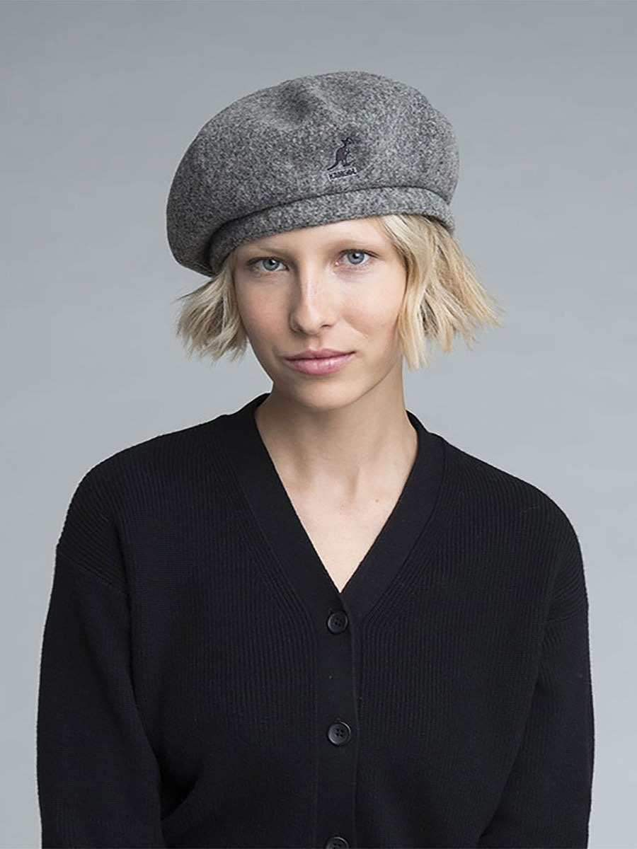 Kangol Jax Wool/Bamboo Beret袋鼠网眼羊毛八角贝雷帽男女帽子 - 图1