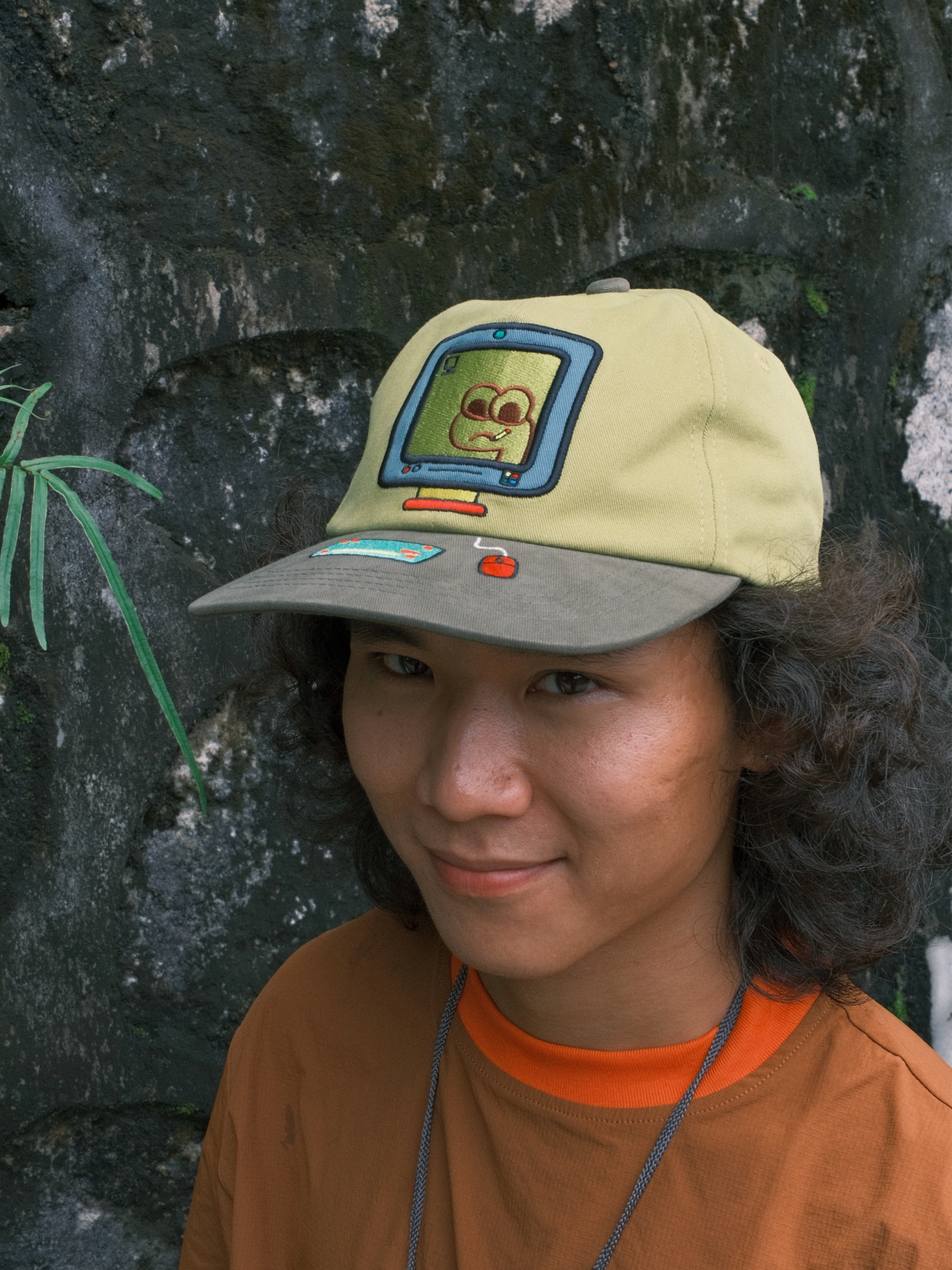 PuffFrog 90s Computer 6 Panel Cap泡芙蛙电脑平檐六片帽 - 图0
