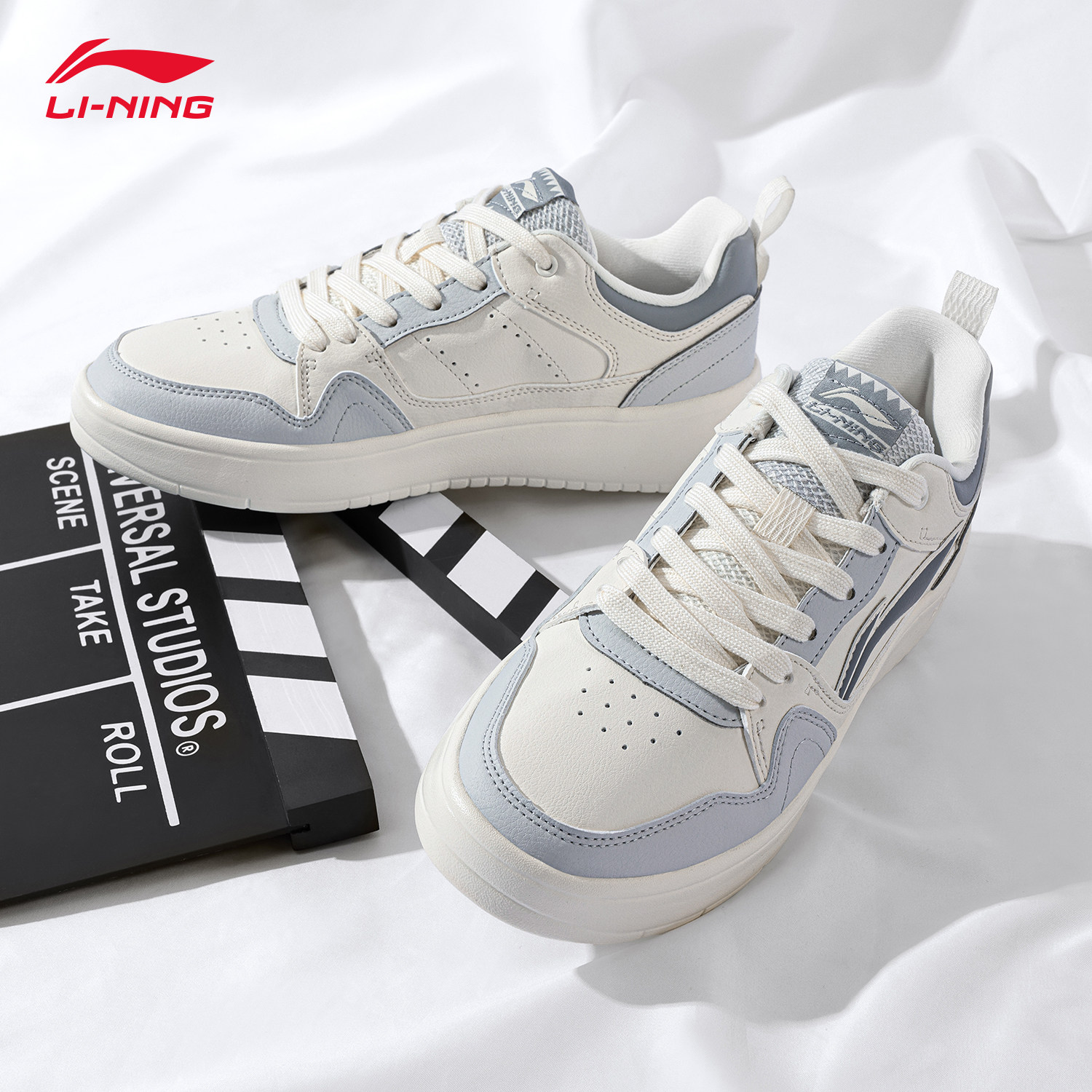 李宁经典板鞋男春夏季行初小白鞋透气耐磨滑板鞋学生运动休闲鞋子,淘宝优惠券,粉丝福利购,淘宝优惠卷