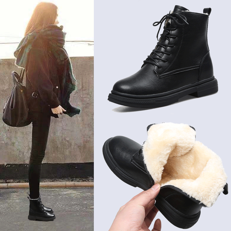 雪地靴女显脚小2025年新款冬季保暖加绒加厚棉鞋防水马丁靴大码41,淘宝优惠券,粉丝福利购,淘宝优惠卷