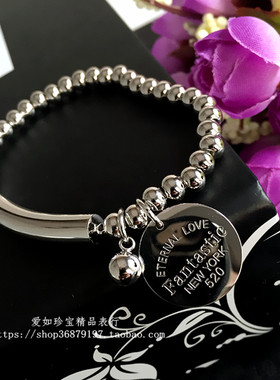 韩版时尚风钛钢饰品礼物情侣手链