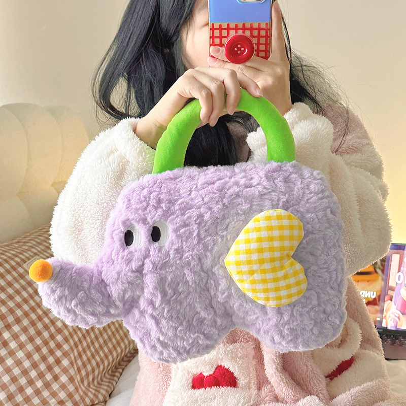 热水袋暖手宝暖水袋充电款暖宝宝防爆正品2025新款可爱毛绒电热宝 - 图1