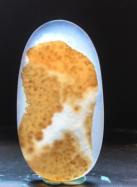 马料海洋玉髓风景方牌吊坠