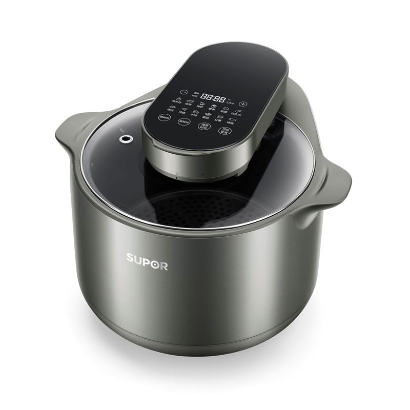 苏泊尔官方旗舰店苏泊尔可视化旋转空气炸锅家用搅拌电炸锅烤箱一体多功能7L大容量3