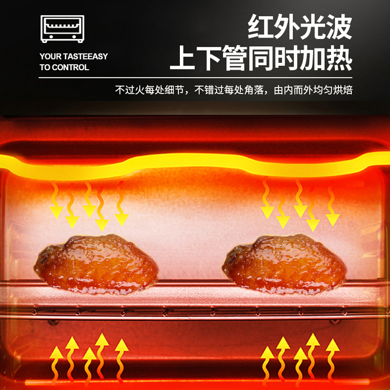 苏泊尔官方旗舰店苏泊尔电烤箱迷你家用小型烘焙多功能蛋糕面包一人食小烤箱正品2