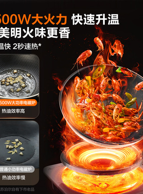 苏泊尔电磁炉家用加深凹面大功率速热爆炒炒菜火锅多功能电磁灶