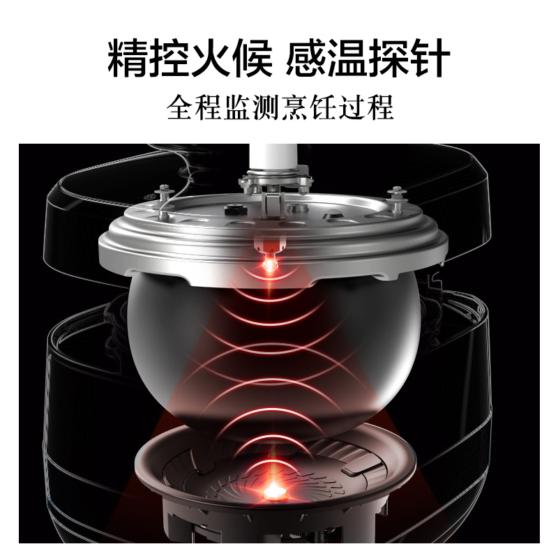苏泊尔官方旗舰店苏泊尔球釜电压力锅家用5L多功能全自动电高压锅高压双胆智能饭煲1