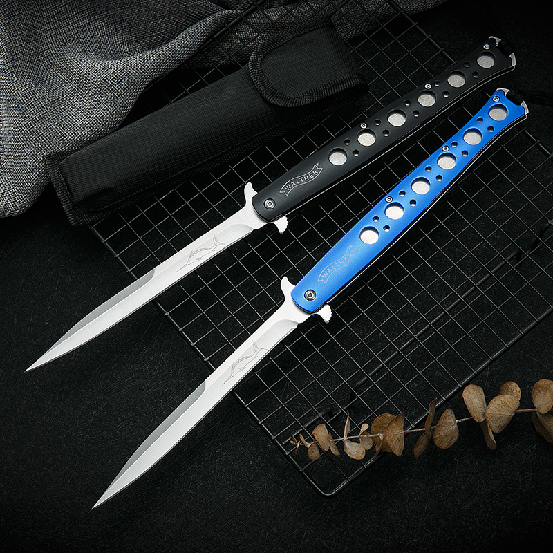 户外折叠刀防身刀高硬度小刀随身短刀野外露营求生锋利水果刀长款 - 图0