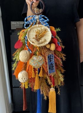 中秋门挂入户门挂饰新中式手作