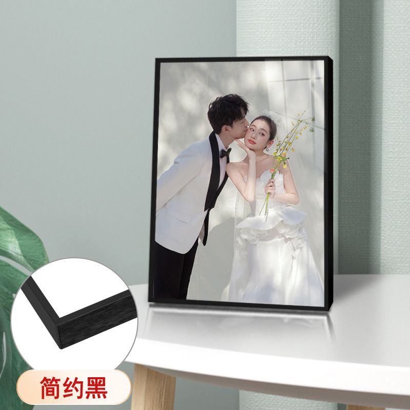 影楼简约铝合金照片相框挂墙金属摆台放大打印加冲洗做成裱画定制,淘宝优惠券,粉丝福利购,淘宝优惠卷