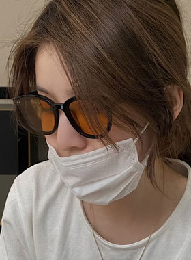 2025新款韩版橘色墨镜男女高级感