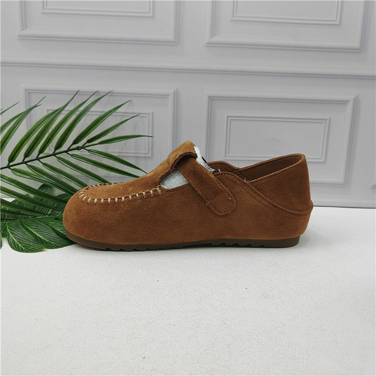 休闲风勃肯鞋女圆头平底魔术贴单鞋皮带扣百搭舒适软底女鞋,淘宝优惠券,粉丝福利购,淘宝优惠卷