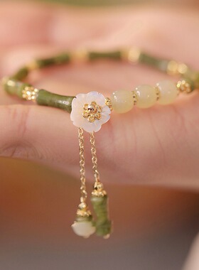 新中式风天然贝壳手工手链