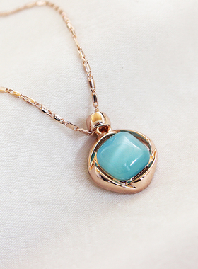 威妮华猫眼石女项链毛衣链