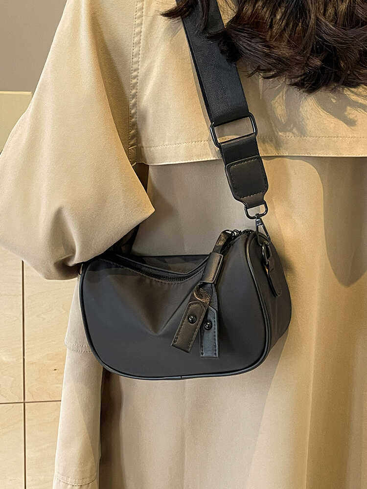 牛津布包包女2025新款韩版时尚单肩马鞍包今年流行爆款宽带斜挎包,淘宝优惠券,粉丝福利购,淘宝优惠卷