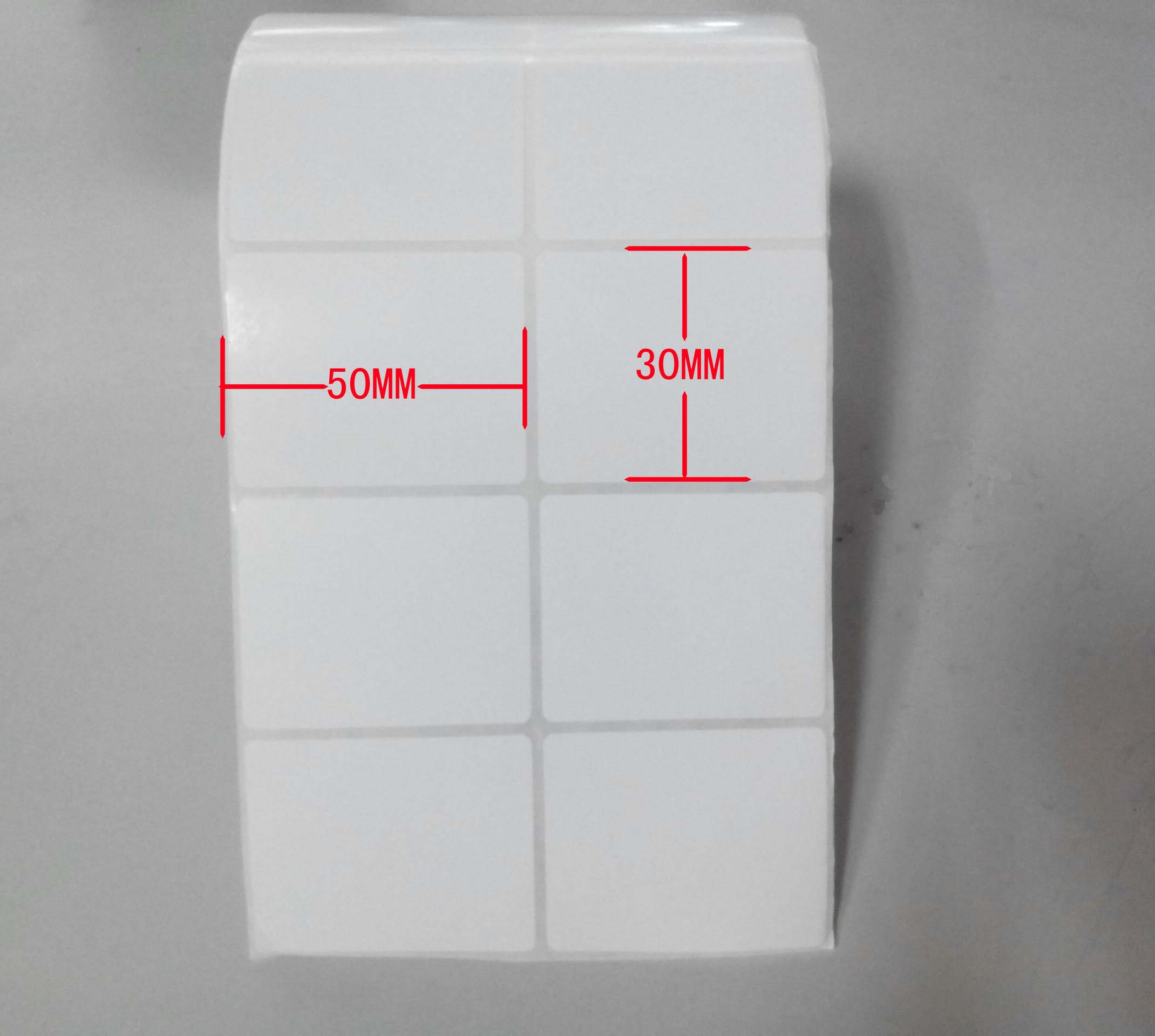 特惠铜版不干胶50x30mm打印纸TSC244 T4502E T4503E ME240 340 MA2400 MA3400 ZT411 511 210 230标签纸-图0