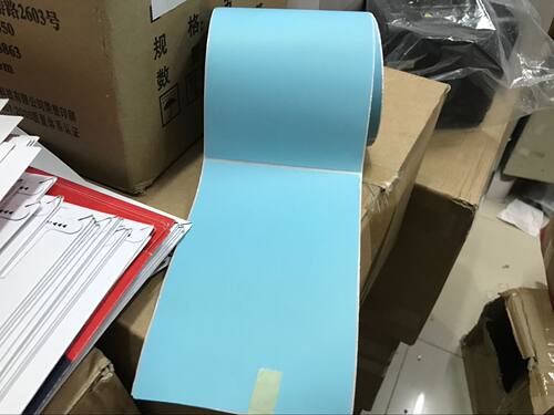特惠定做彩色铜版纸标签纸100x150x250张条码纸G500U G530 RT730I EZ1300 EZ1100PLUS EZ-2350 BP500L打印纸 - 图0