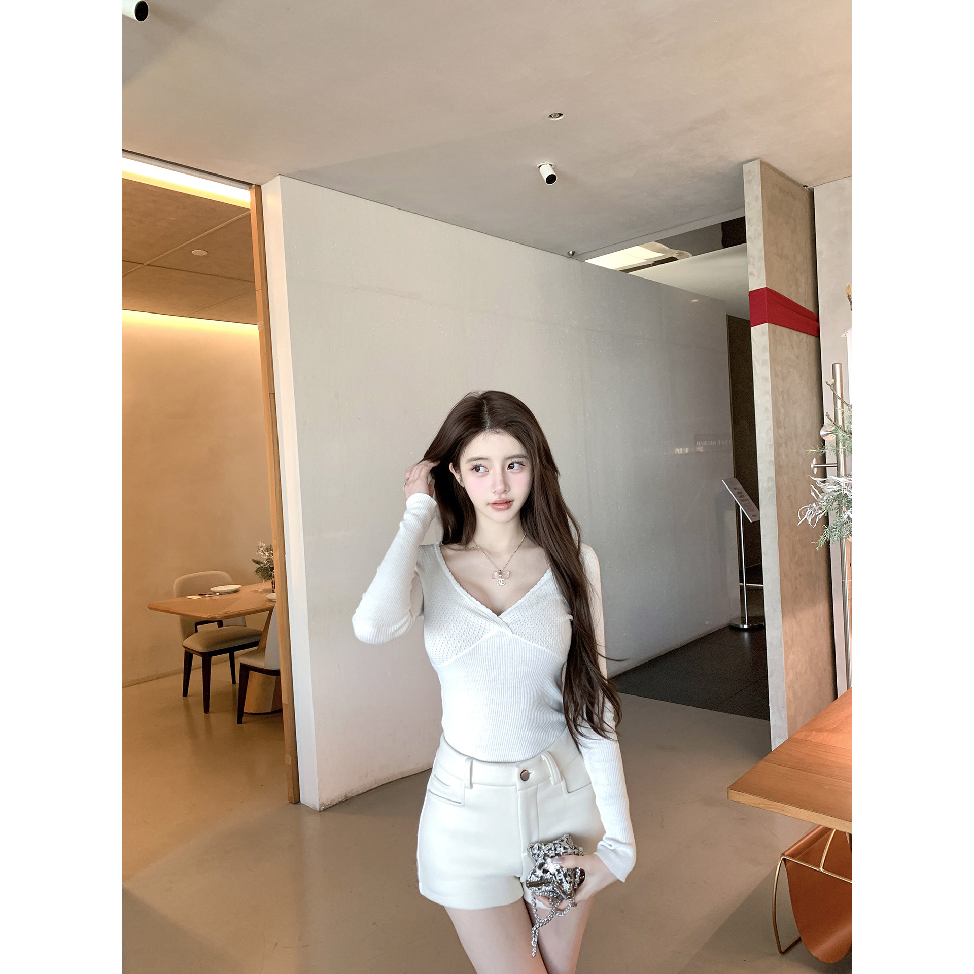 若语定制 版型王者高腰Q弹绒感短裤气质纯欲性感冬季热裤时尚穿搭,淘宝优惠券,粉丝福利购,淘宝优惠卷