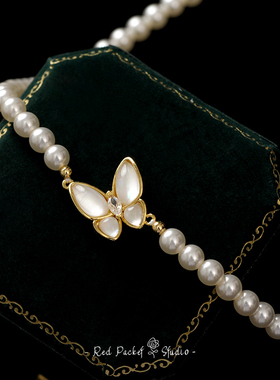 ins风高级法式复古气质锁骨链