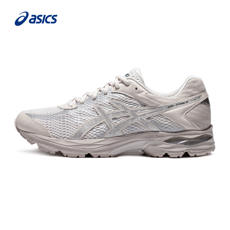 asics gel-flux 4银白色减震男鞋 伟伦运动户外跑步鞋