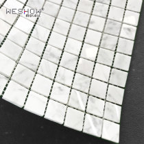 Cara White Marble Mosaic Makeup Room Tile Pool Fish Pool Kitchen Background Wall Stone Floor Tiles Anti Slip