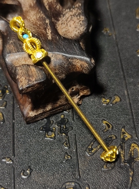 铜合金铜砂金色空托搭扣螺杆连接