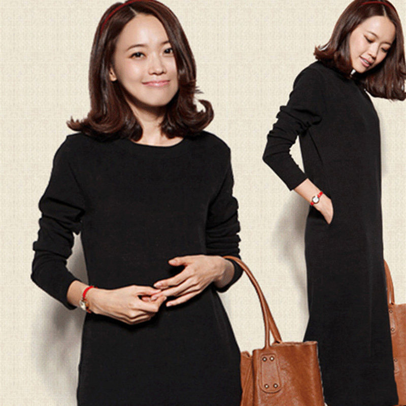 秋装2020年新款纯棉圆领外穿连衣裙 麦尔娇连衣裙