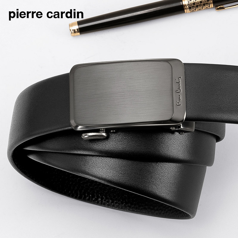 皮尔卡丹真皮自动扣男士简约裤腰带 皮尔卡丹箱包腰带/皮带/腰链