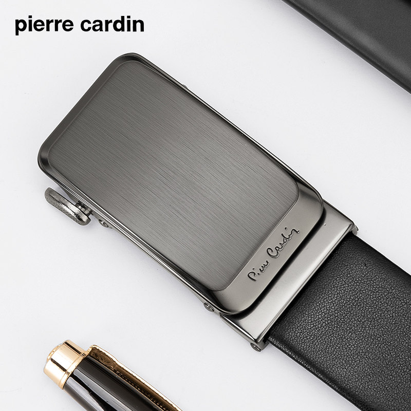 皮尔卡丹真皮自动扣男士简约裤腰带 皮尔卡丹箱包腰带/皮带/腰链