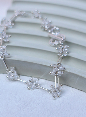 超闪宝石串珠水晶手链时尚