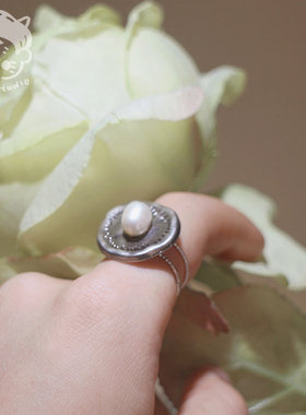 独特甜酷日系戒指可调节双层