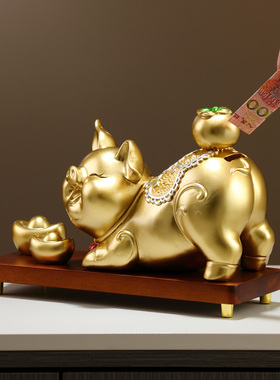 柿柿如意诸事顺利小猪摆件